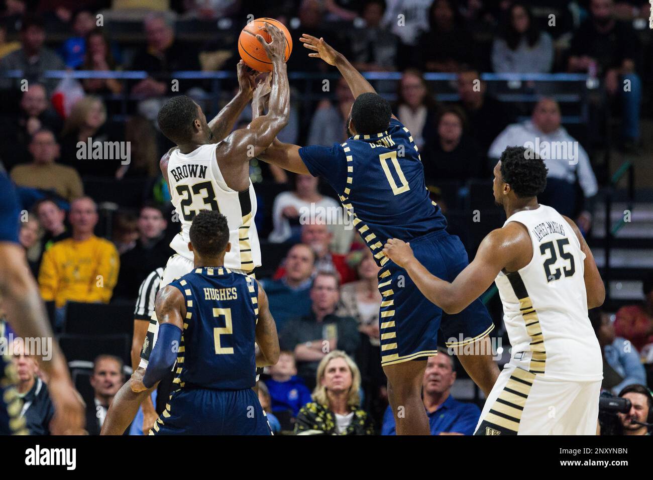 November 10, 2017 Wake Forest guard Chaundee Brown (23) and