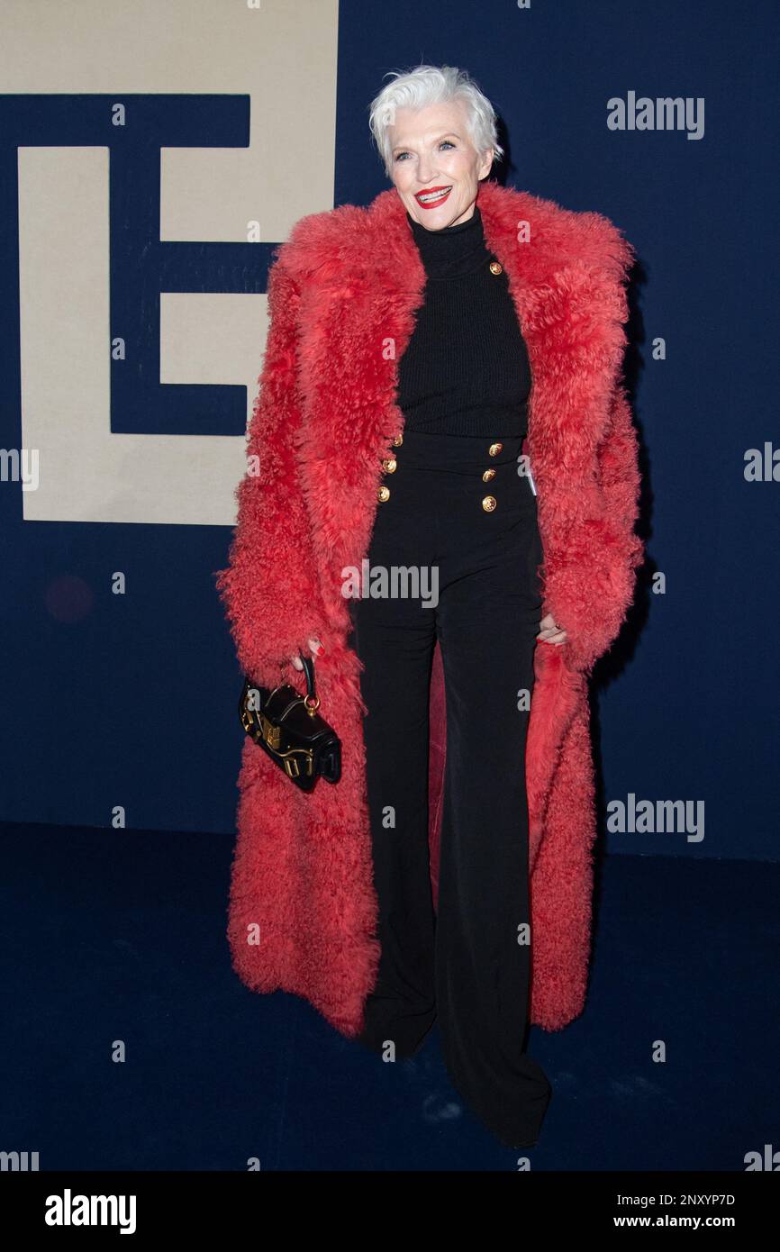 Paris, France. 01st Mar, 2023. Maye Musk attending the Balmain