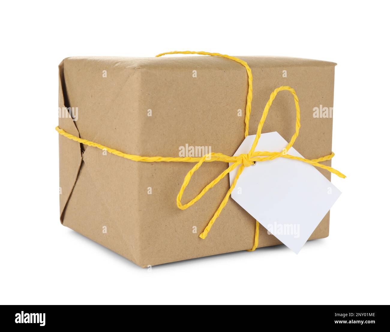 Parcel wrapped in brown paper and string Cut Out Stock Images ...