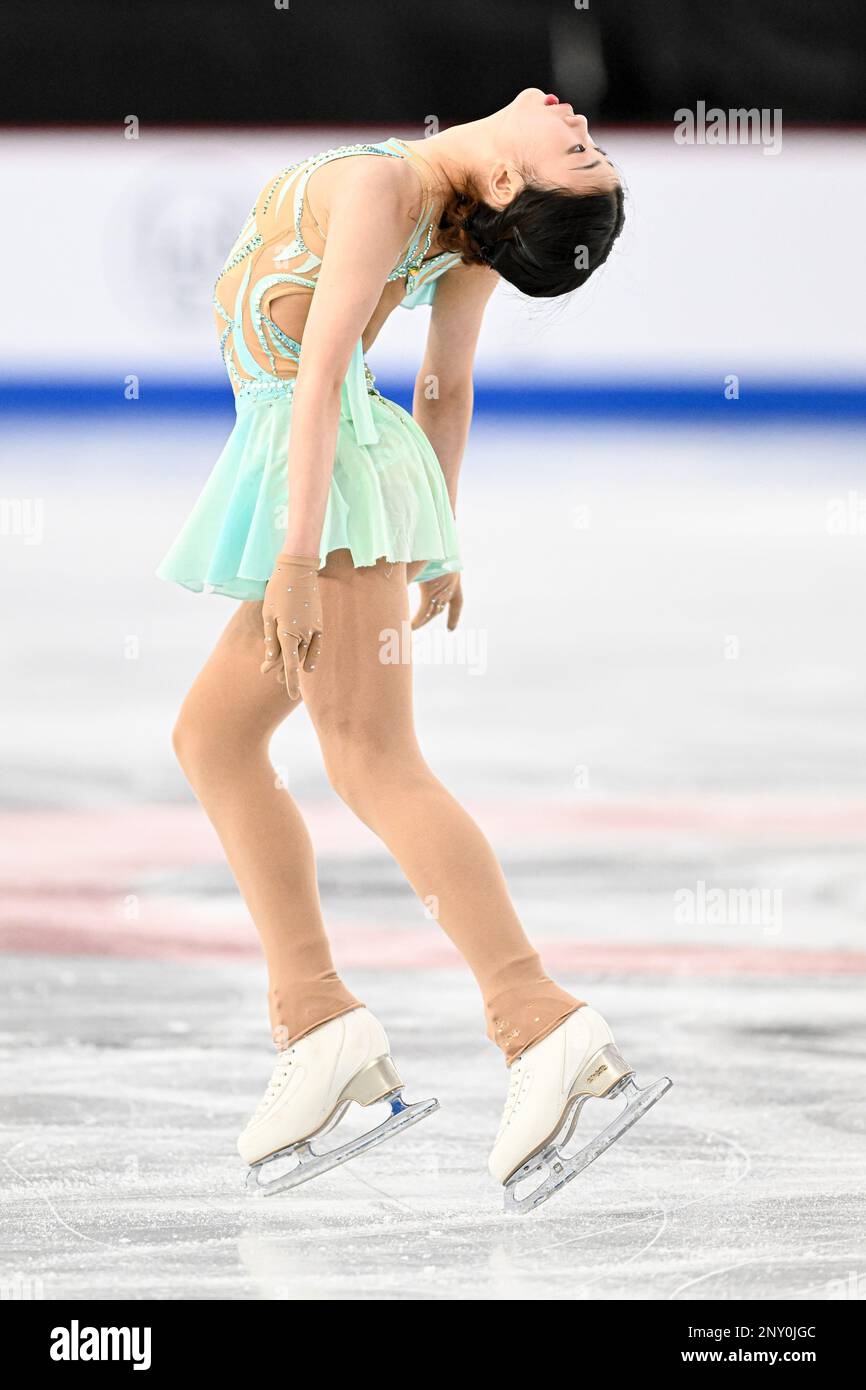 Xiangyi AN (CHN), during Junior Women Short Program, at the ISU World