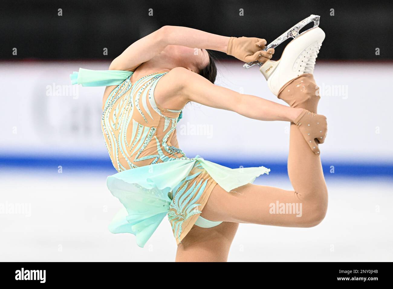 Xiangyi AN (CHN), during Junior Women Short Program, at the ISU World