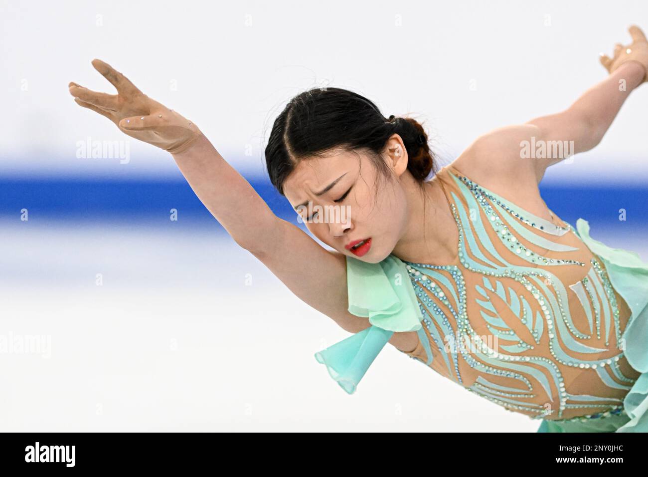 Xiangyi AN (CHN), during Junior Women Short Program, at the ISU World