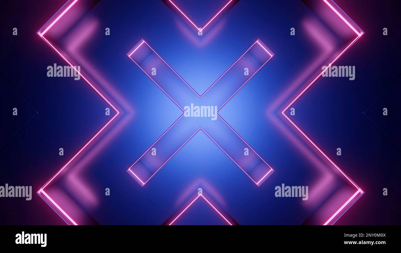 Virtual 3D cube in game space. Motion. Bright glowing cube is decomposed  into pieces and assembled in cyberspace. Empty prize cube in cyberspace of  Stock Photo - Alamy, image size:1300x821