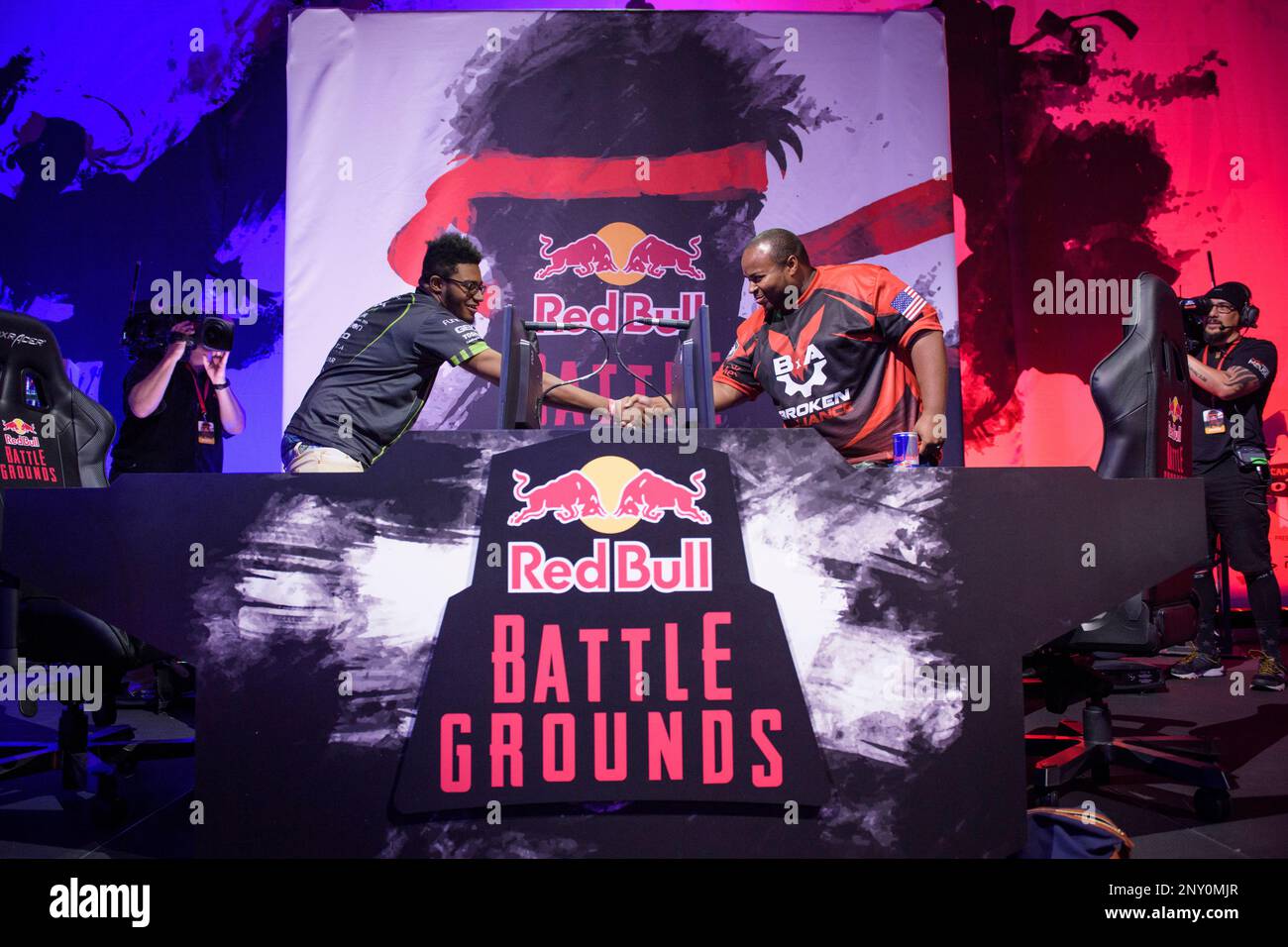 Victor "Punk" Woodley competes against Marcus "CoolKid" Redmond at the  Capcom Pro Tour North American Finals at Red Bull Battle Grounds, in  Boston, MA, USA on 19 November, 2017. Street Fighter is