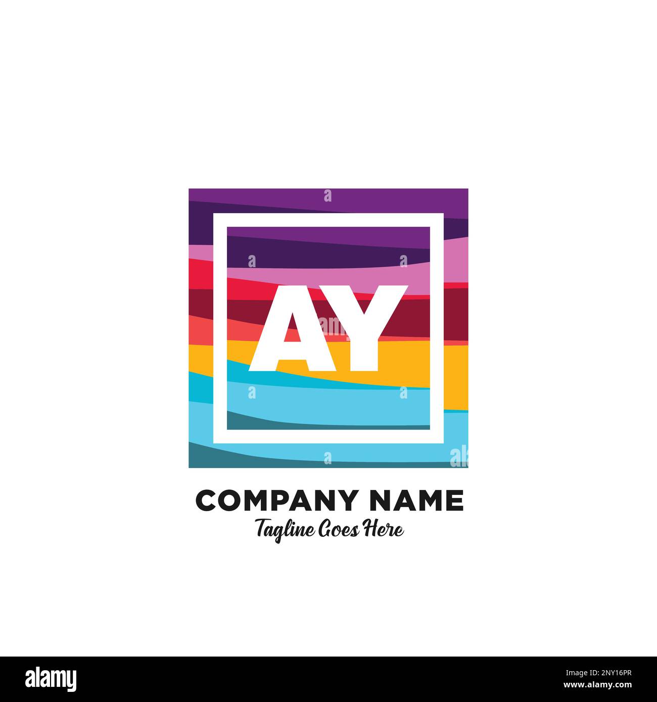 initial logo With Colorful template vector Stock Vector Image & Art - Alamy