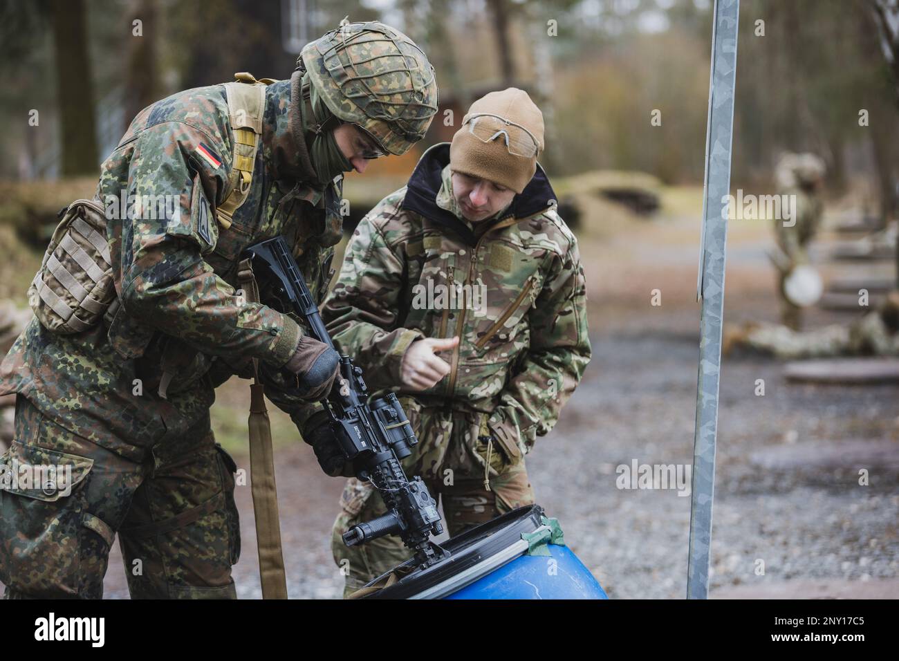 German soldiers assigned to Unteroffizierschule des Heeres, Lehrgruppe ...
