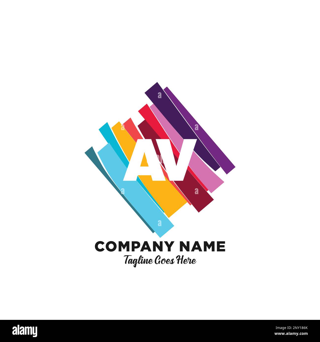 initial logo With Colorful template vector. Stock Vector