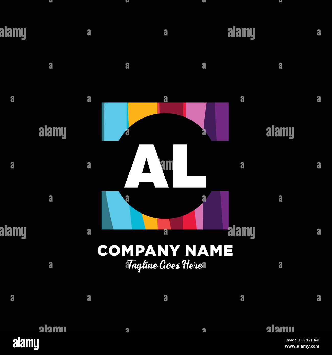 initial logo With Colorful template vector Stock Vector Image & Art - Alamy