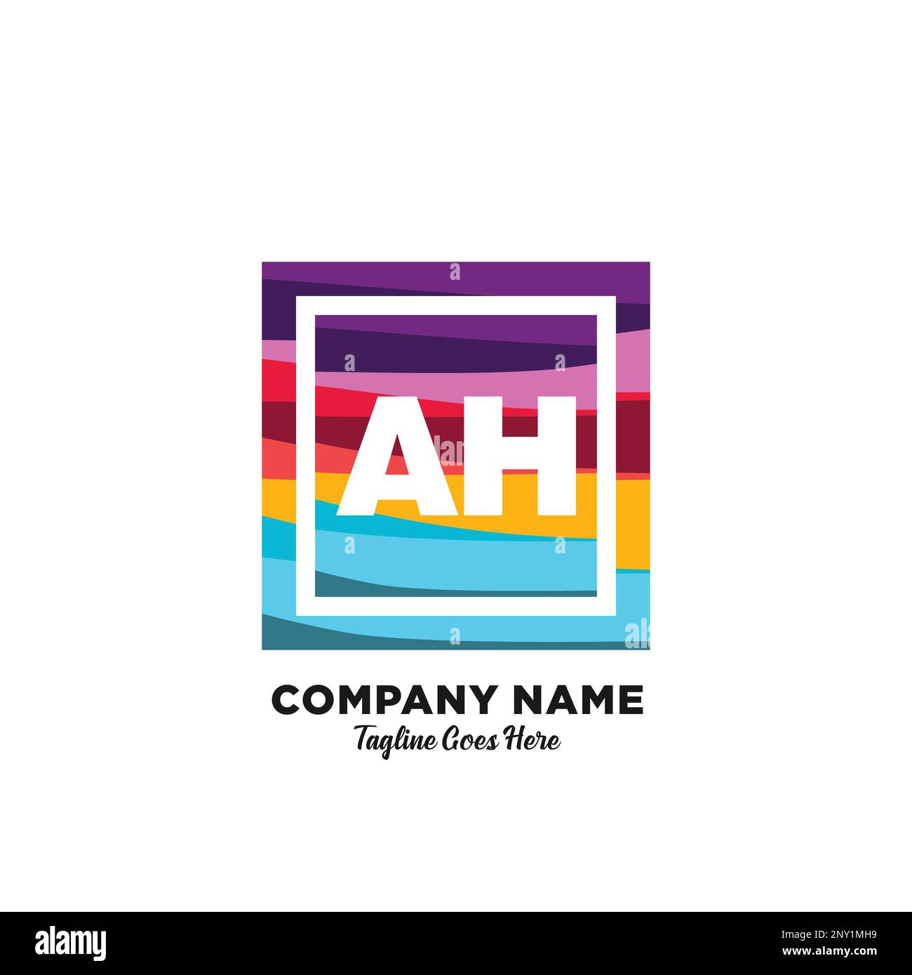 initial logo With Colorful template vector. Stock Vector