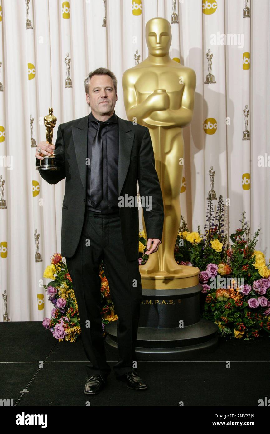Cinematographer Wally Pfister, winner of the award for Best Cinematography for 'Inception', poses in the press room at the 83rd Annual Academy Awards held at the Kodak Theatre on February 27, 2011 in Hollywood, California. Photo by Francis Specker Stock Photo
