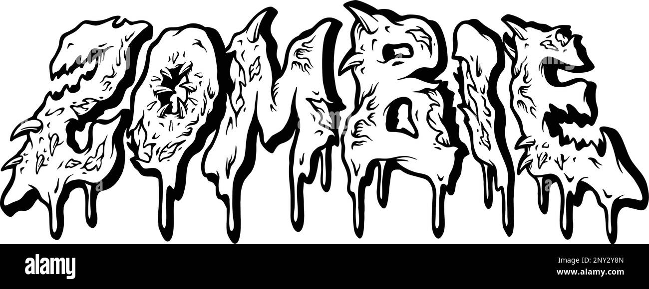 How To Draw Melting Letters