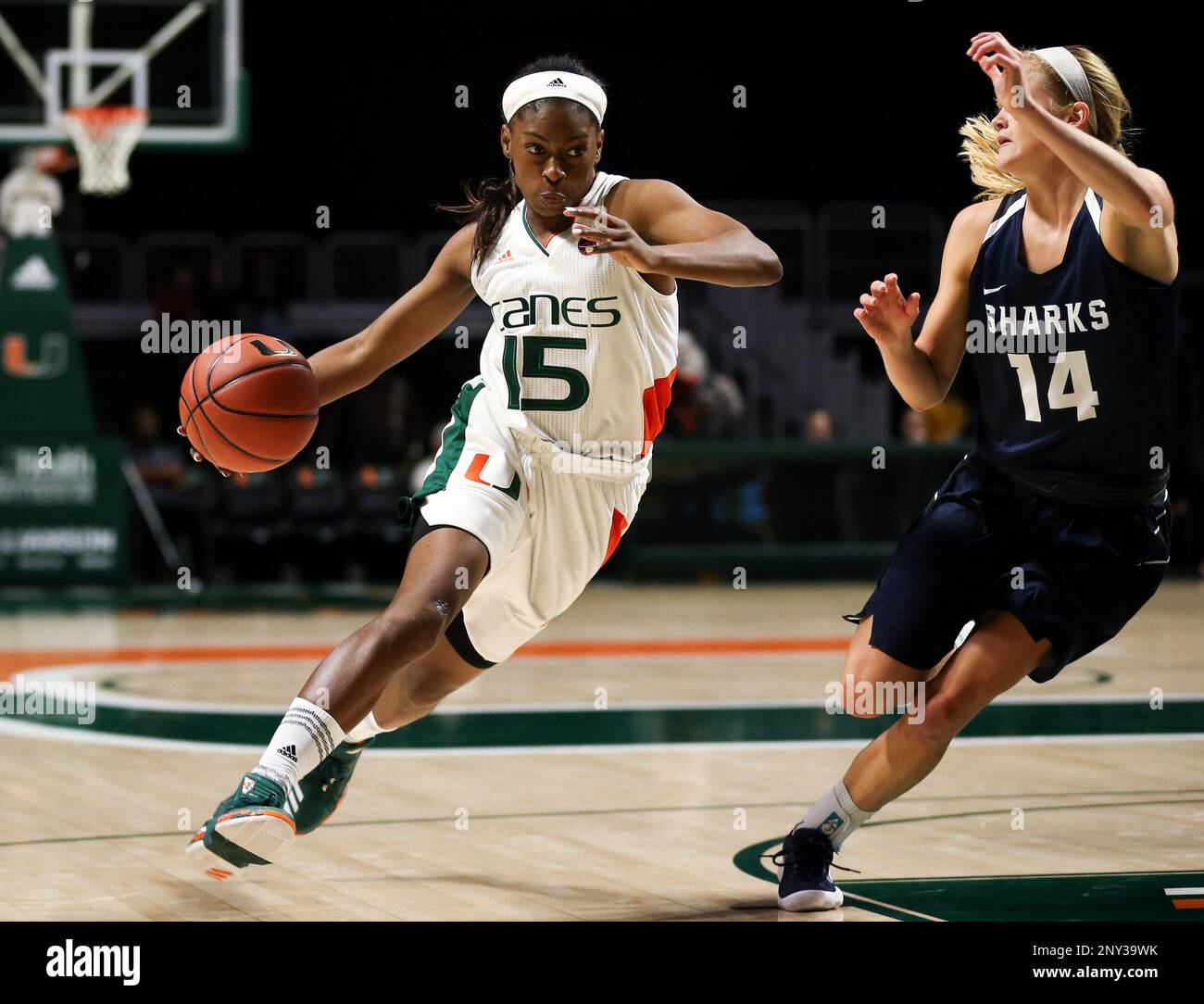 October 31 2017 Miami Hurricanes guard Neydja Petithomme 15