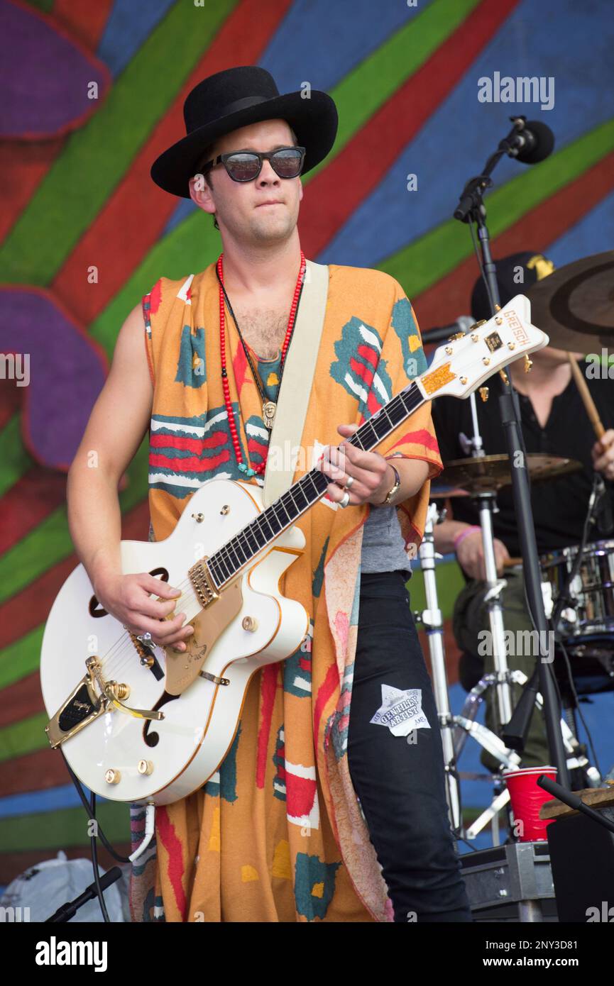 Musicians perform with Marc Broussard during the New Orleans Jazz