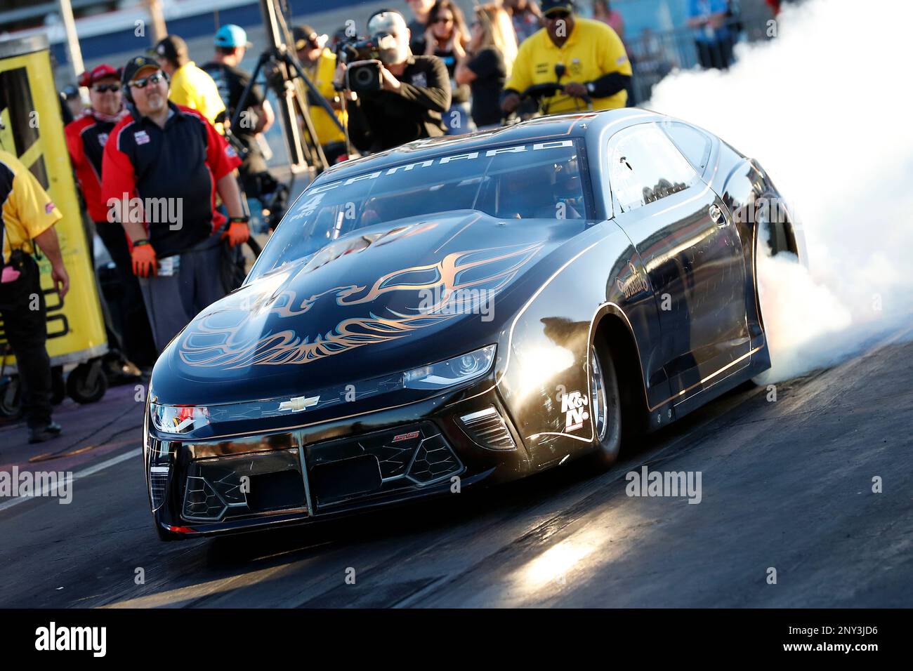 LAS VEGAS, NV - OCTOBER 28: Bo Butner III (4 PS) Chevrolet Camaro NHRA ...