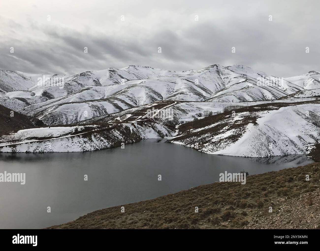 Oren Dam Lake area (Turkish: Ören Baraji) in Nigde, Turkey. Stock Photo