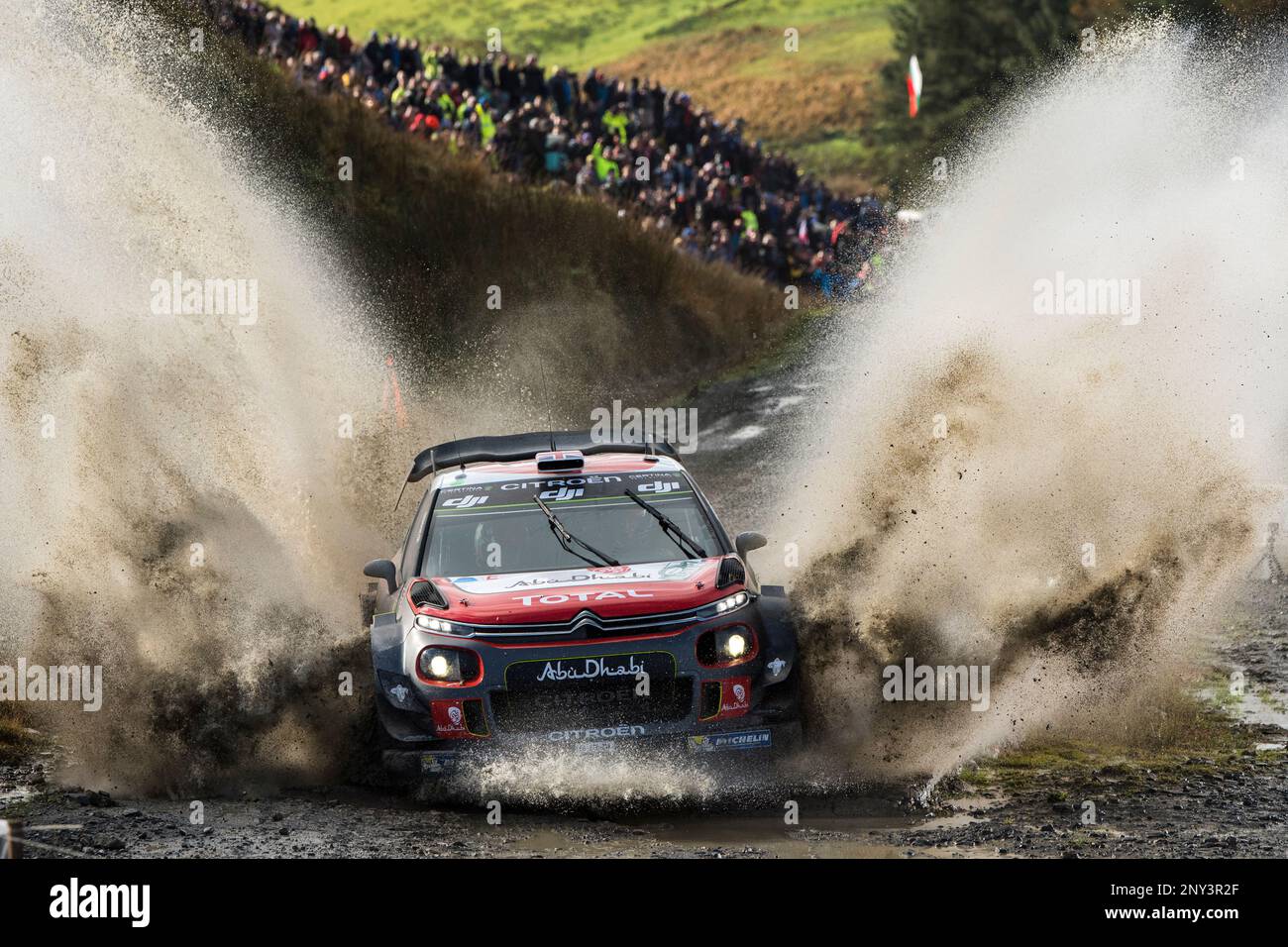 Kris Meeke (GBR) , Paul Nagle (IRL) perform during FIA World Rally