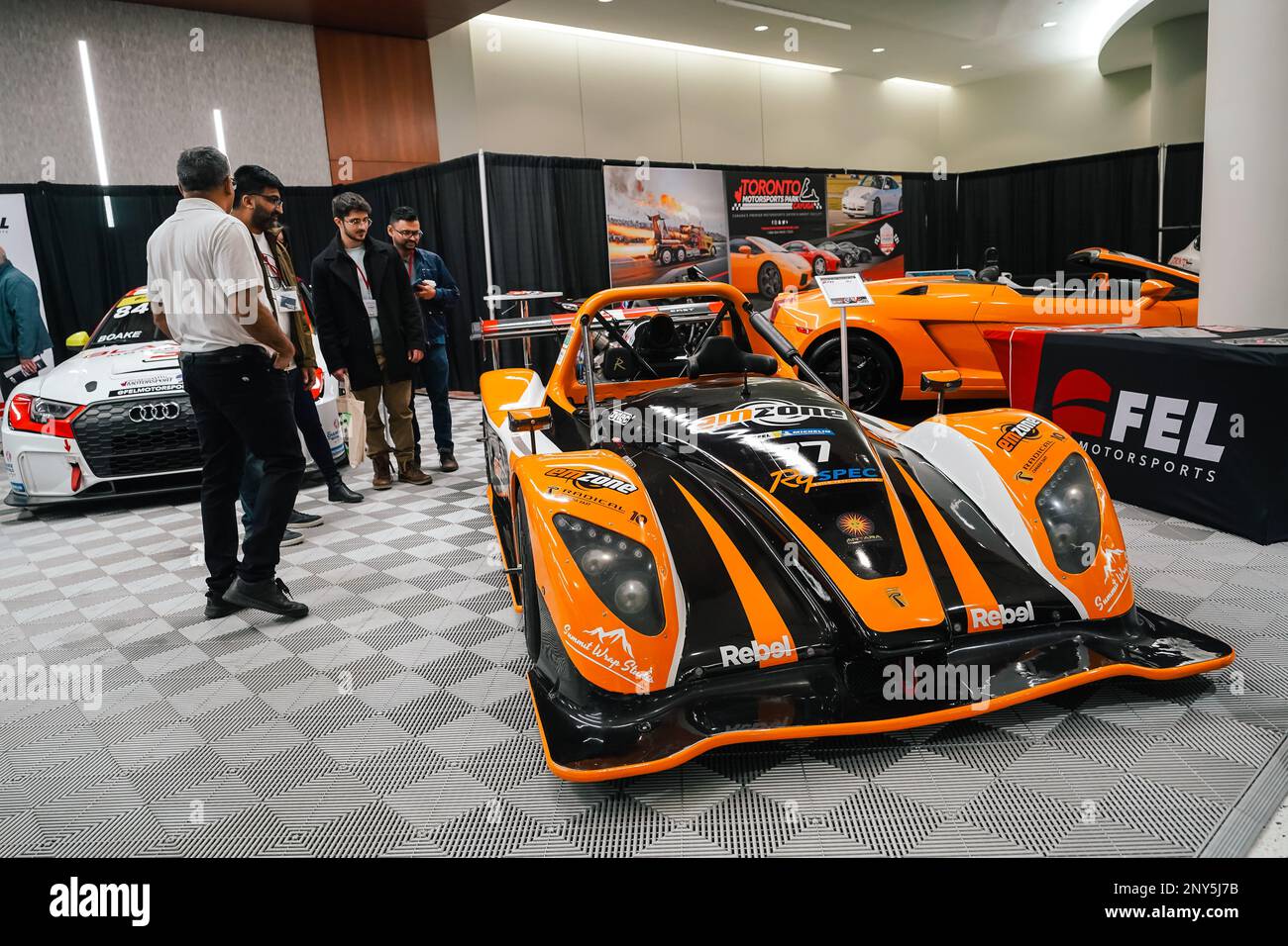custom super car show floor Stock Photo Alamy