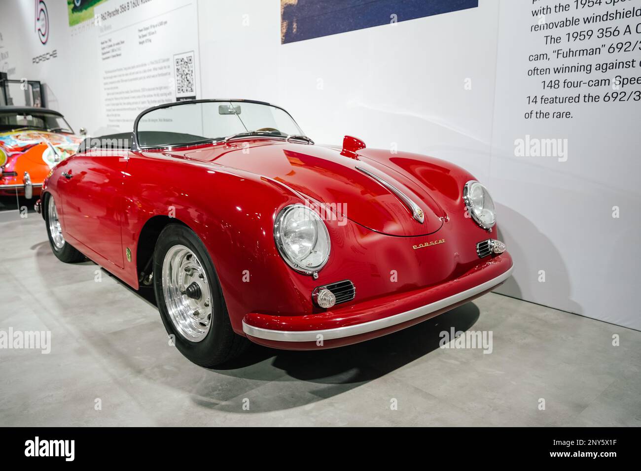 Red 1959 Porsche 356 A Carrera GT Speedster Stock Photo Alamy
