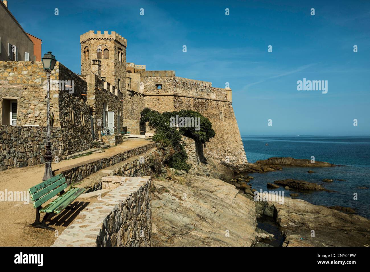 Algajola, near Calvi, Departement Haute-Corse, Corsica, Mediterranean Sea, France Stock Photo