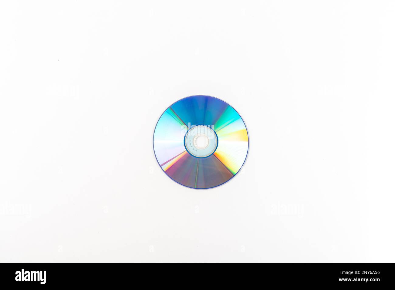 Blank DVD isolated on a white background Stock Photo