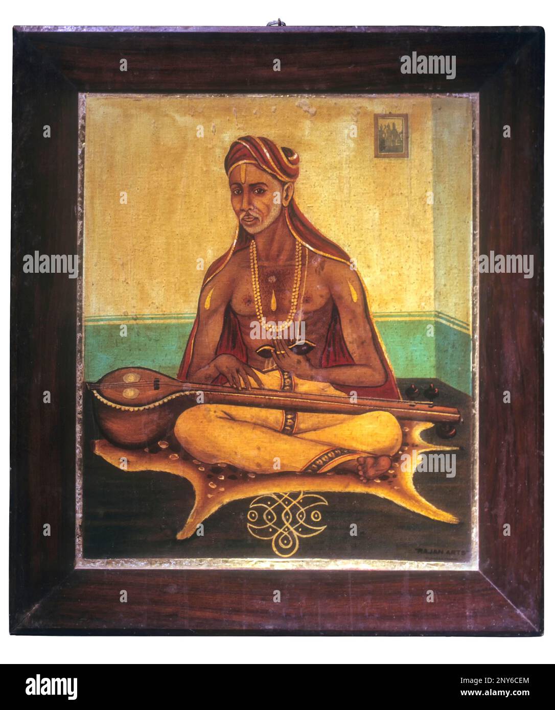 Saint Thiygaraja Tyagaraja one of the Trinity of karnatic Music Stock Photo Alamy