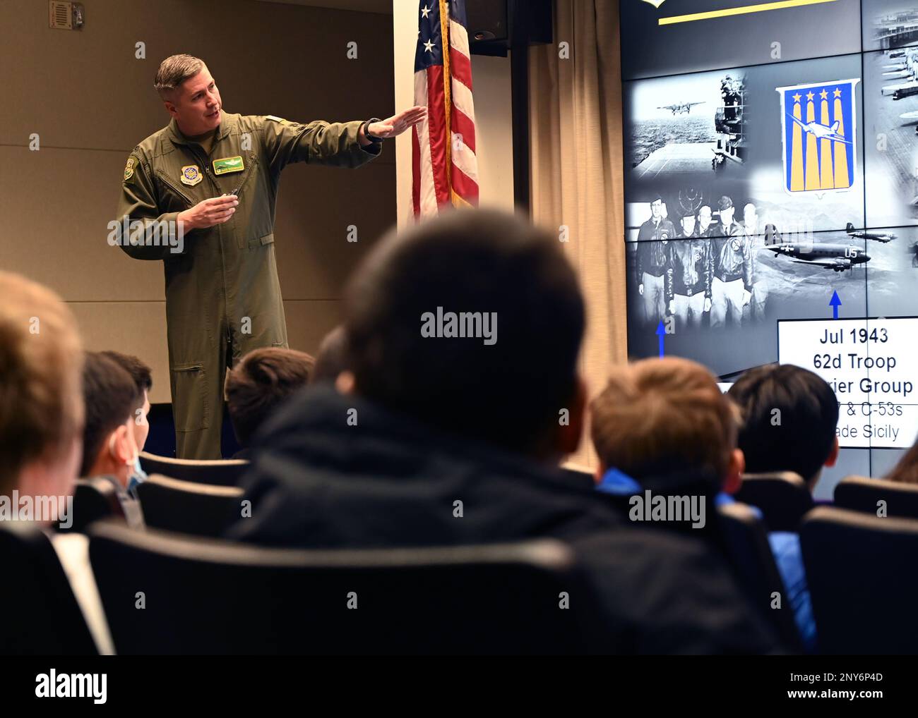 U.S. Air Force Col. David Fazenbaker, 62d Airlift Wing commander