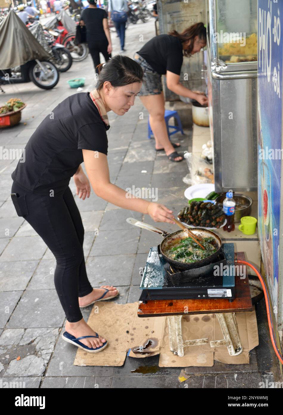 Street food, Hanoi, Vietnam Stock Photo