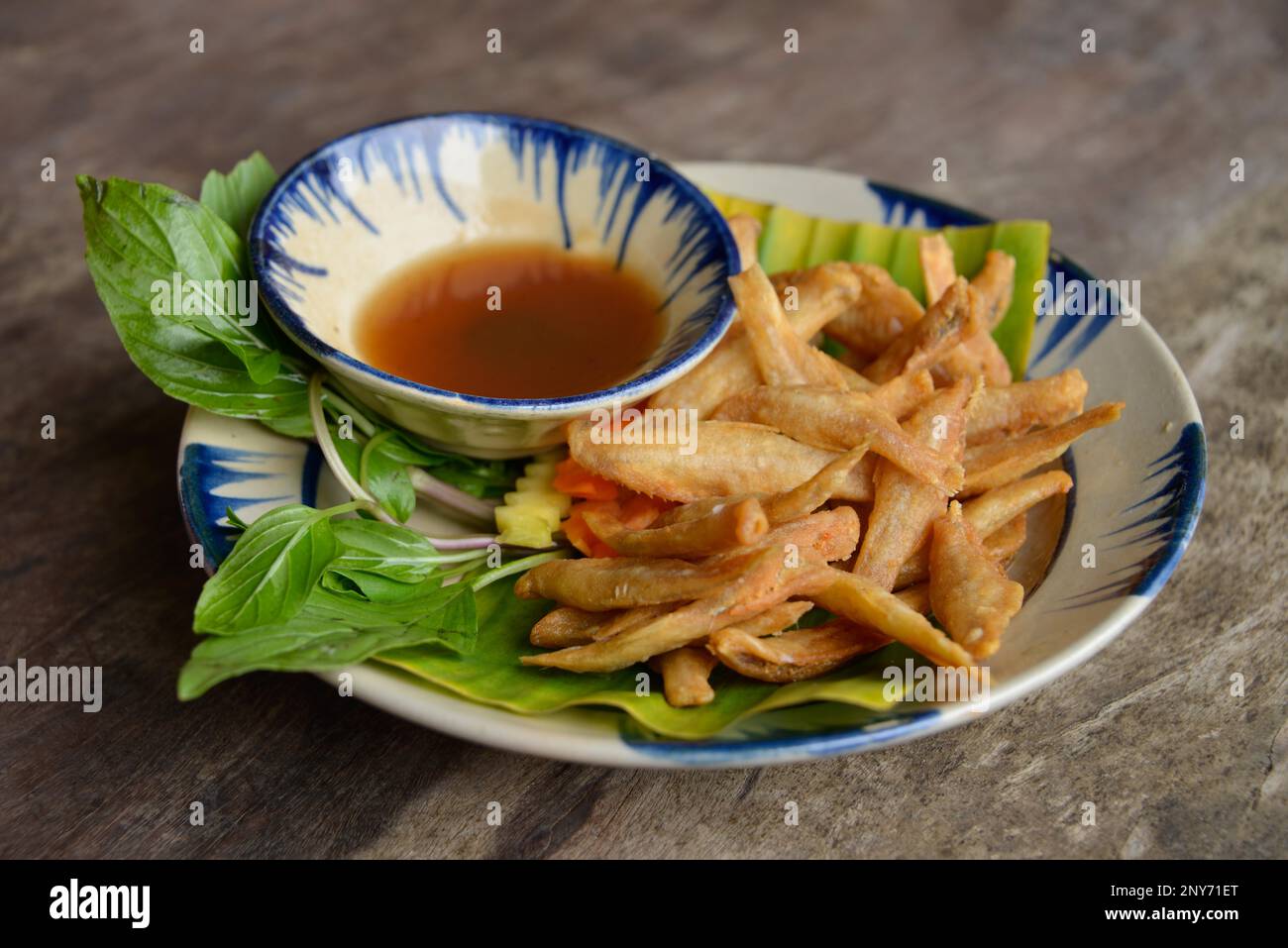 Deep fried anchovies, Secret Garden Restaurant, Ho Chi Minh City