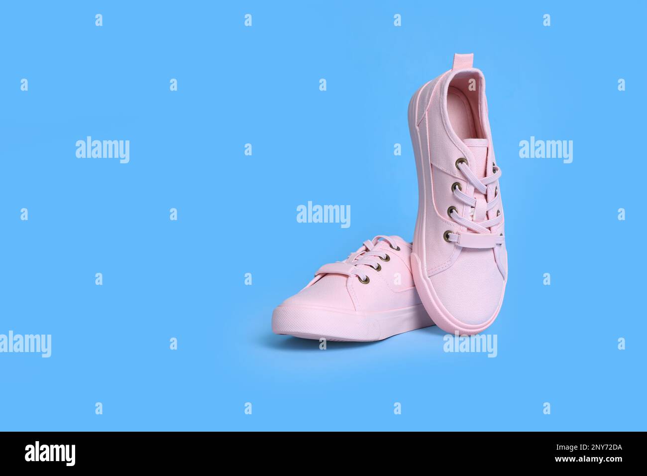 Light blue and pink shoes store