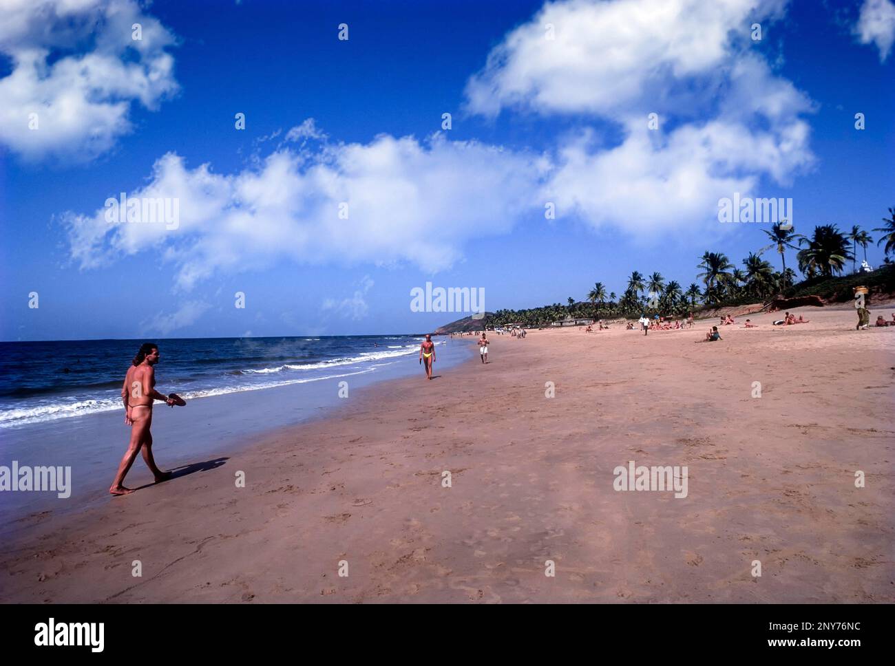 Anjuna Beach, known as the 'Hippies Paradise', Goa Stock Photo