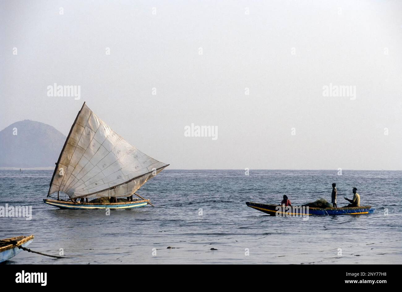 Sailing boat, Bay of Bengal in Visakhapatnam, Vizag, Andhra Pradesh