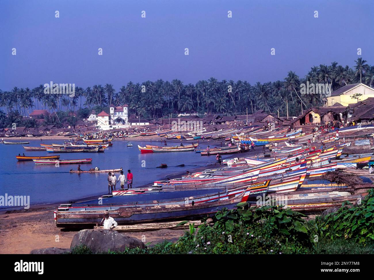 Vizhinjam, a fishing village near Thiruvananthapuram, Trivandrum, Kerala, India Stock Photo