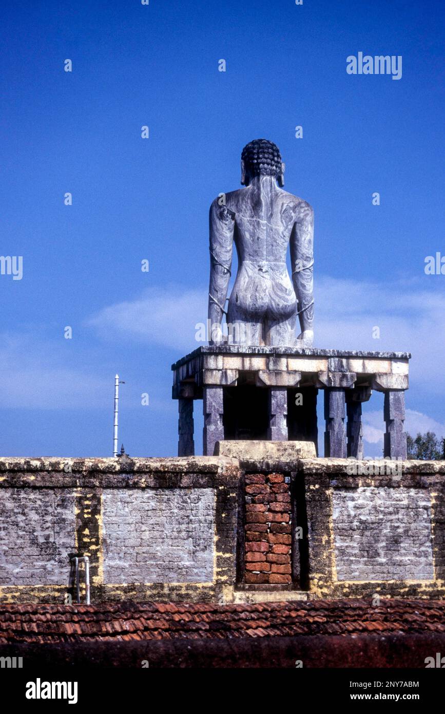 Gomateshwara statue is a 57foot 17 m high at venur, Karnataka, South