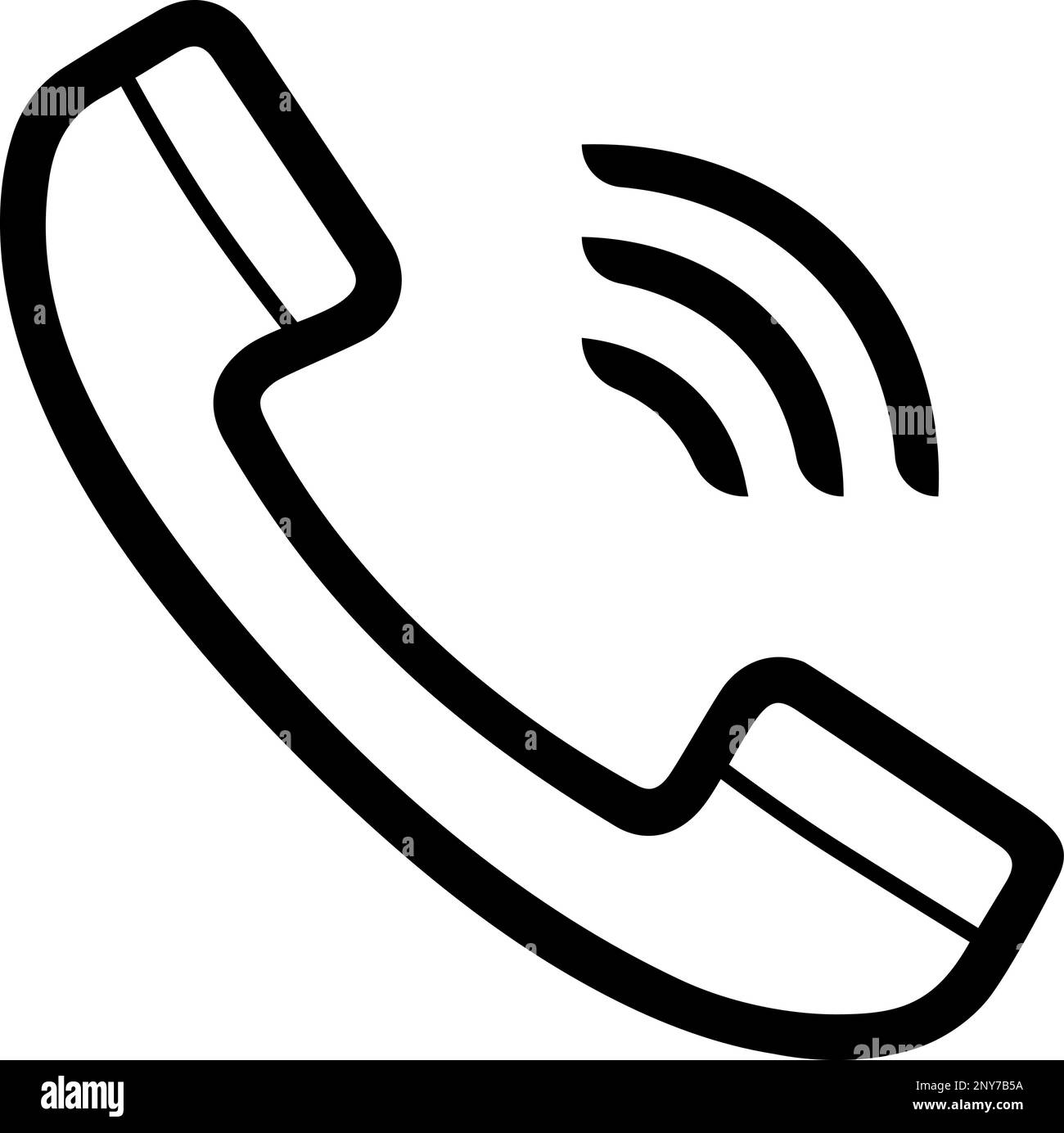 Phone vector icon as communication, support and contact data concept Stock Vector