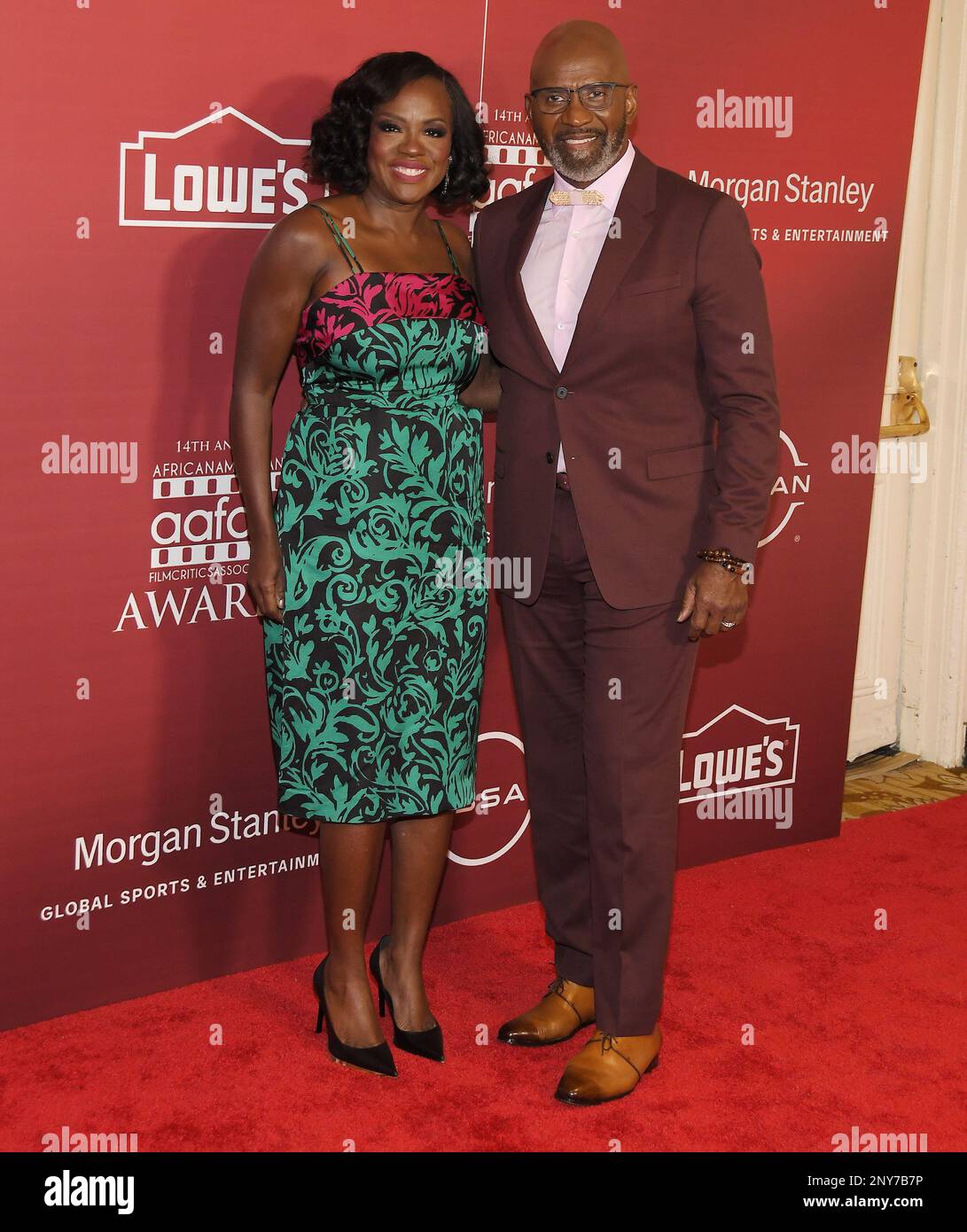(L-R) Viola Davis and Julius Tennon at the 14th Annual AAFCA Awards