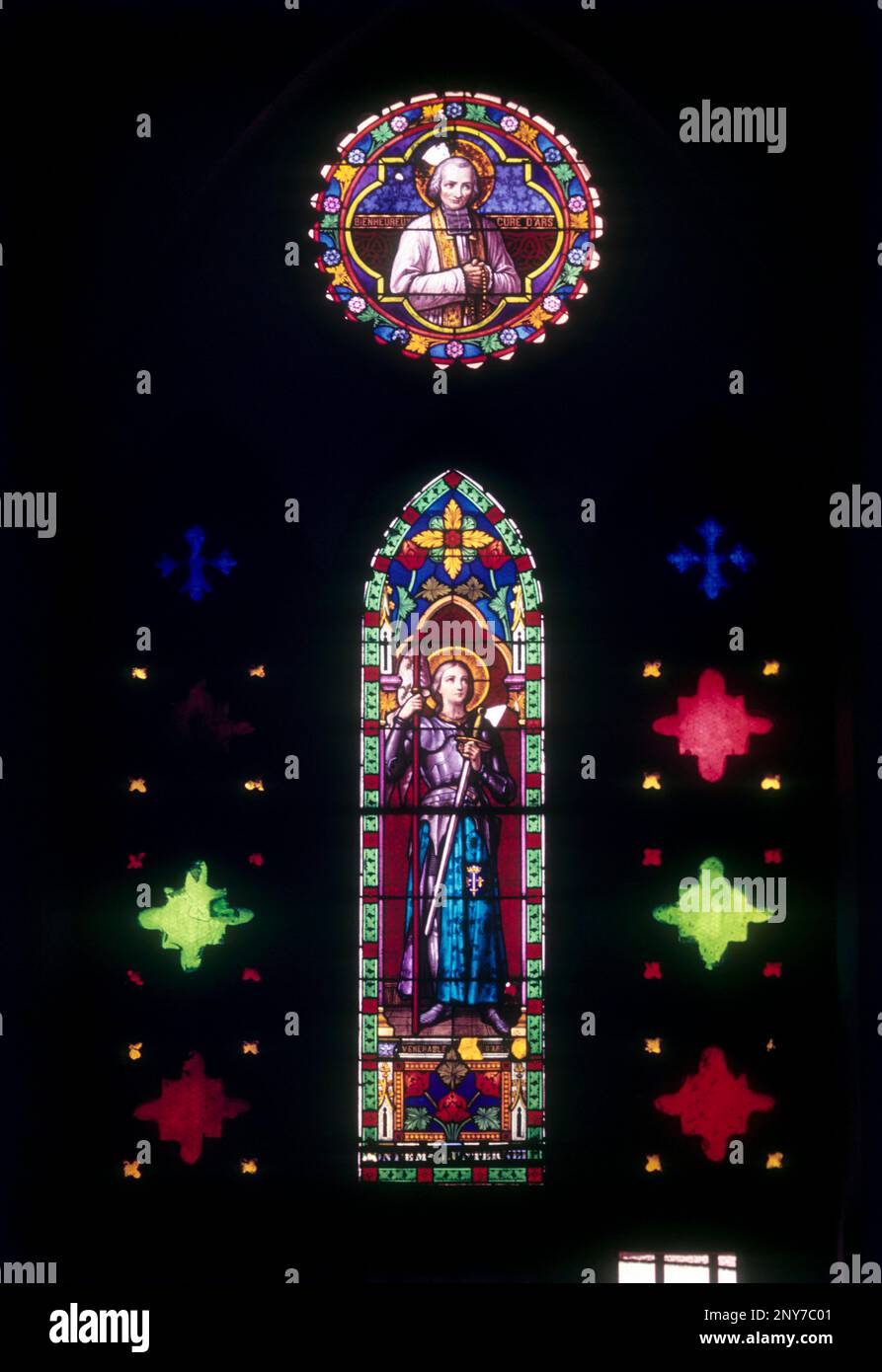 Stained Glass in Basilica of the Sacred Heart of Jesus at Puducherry