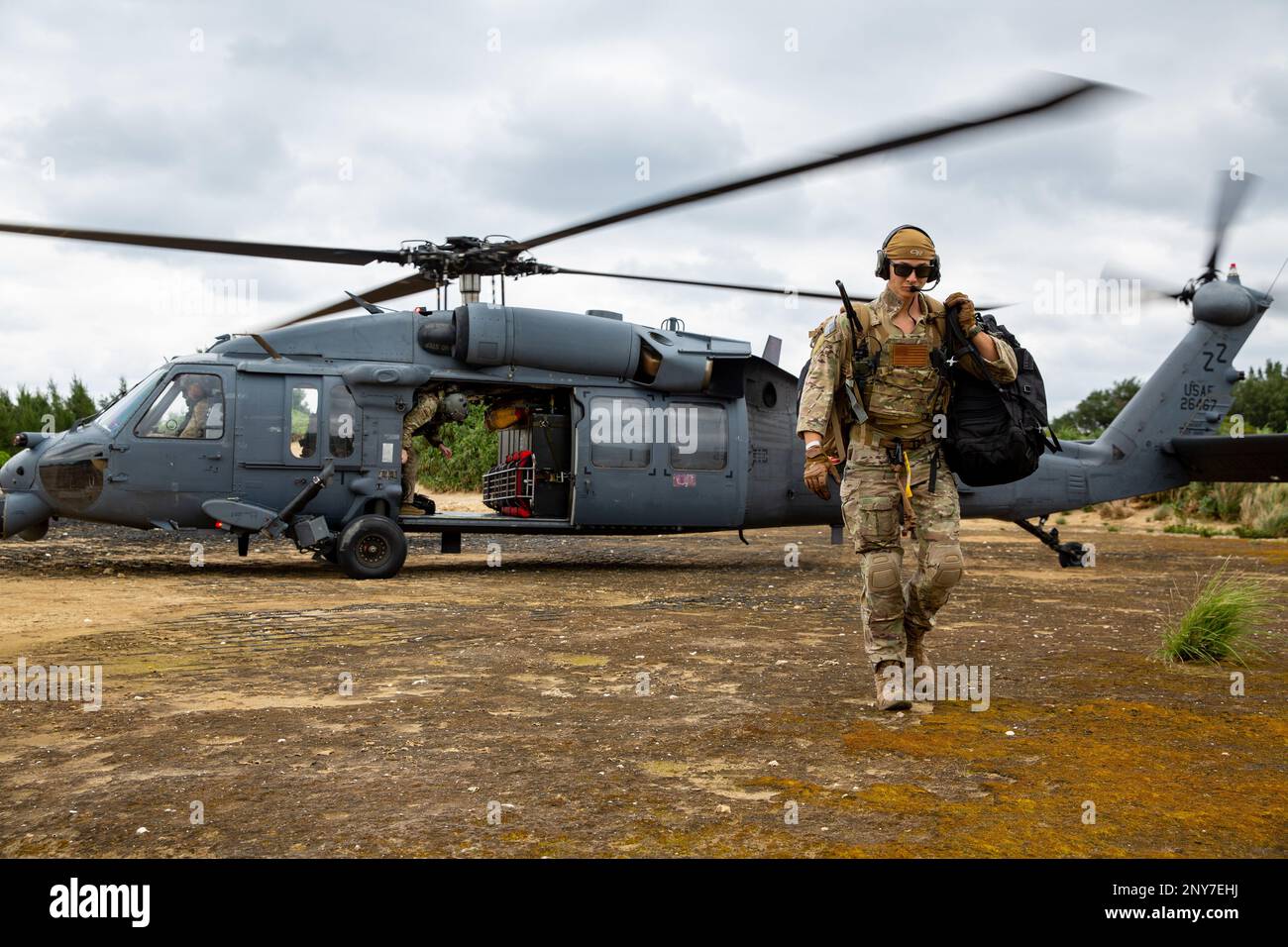 Staff Sgt. Jordan Cate, 33rd Rescue Squadron independent duty medical ...