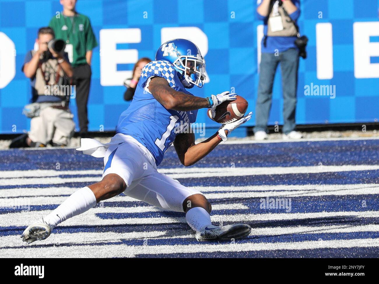 September 30, 2017 Kentucky receiver Tavin Richardson 11 slides on