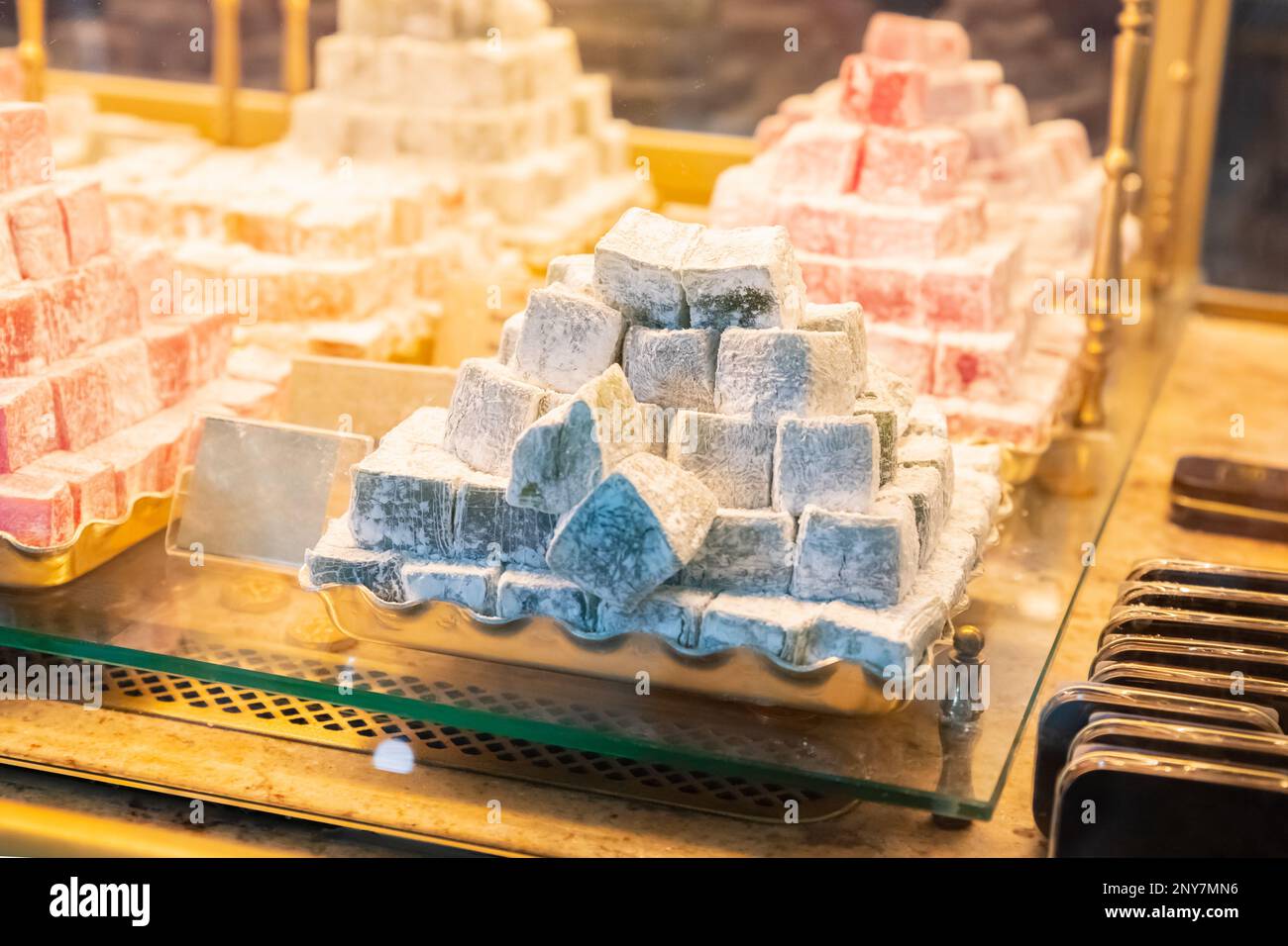Different types turkish delight hi-res stock photography and images - Alamy
