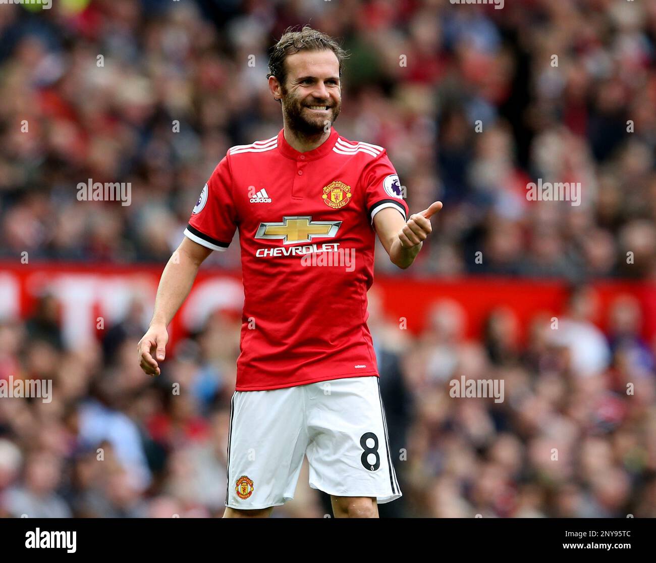 September 17, 2017 - Manchester, United Kingdom - Juan Mata of Manchester  United during the premier league match at the Old Trafford Stadium,  Manchester. Picture date 17th September 2017. Picture credit should