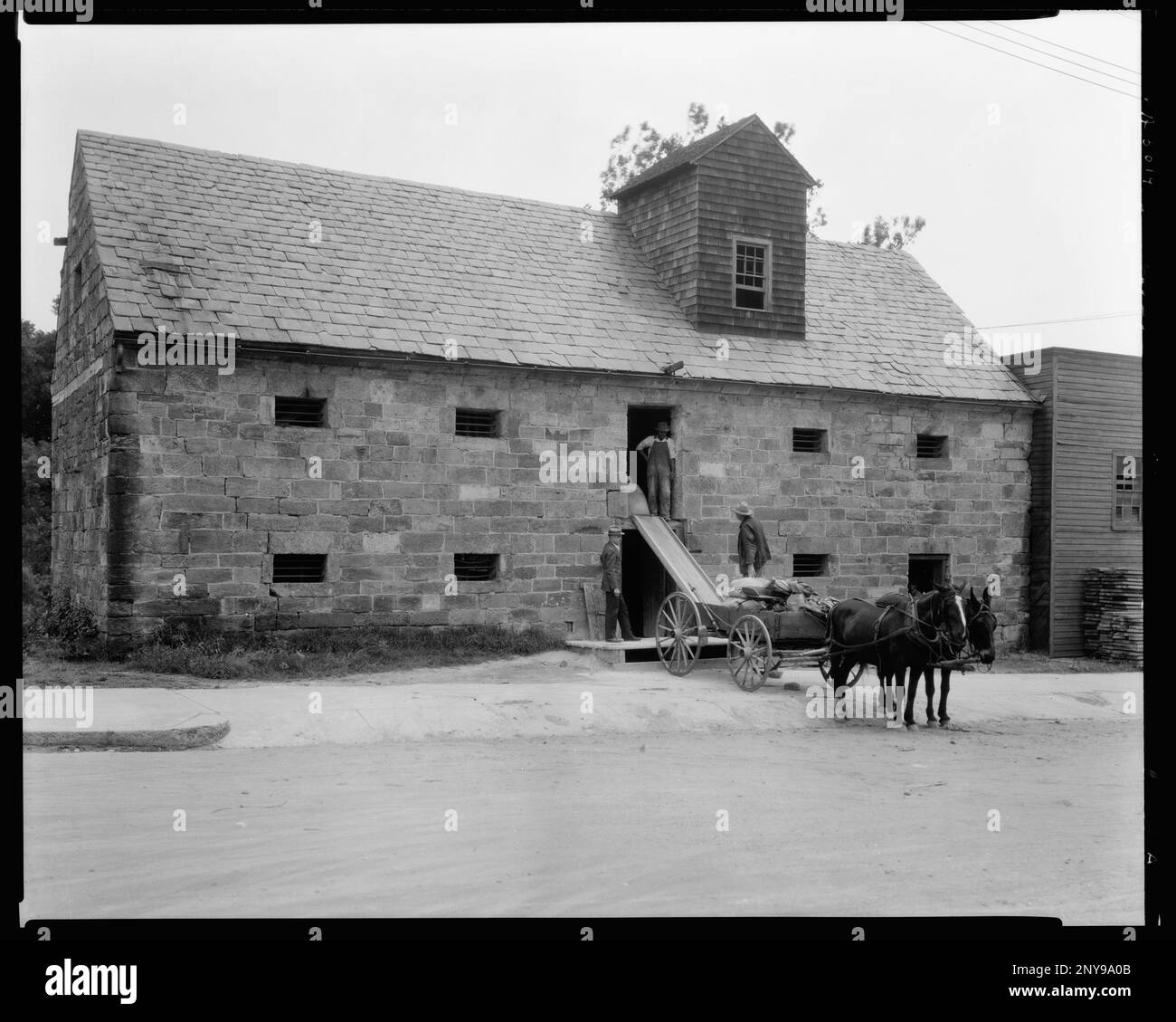 Warehouses, Water Street, Fredericksburg, Virginia. Carnegie Survey of