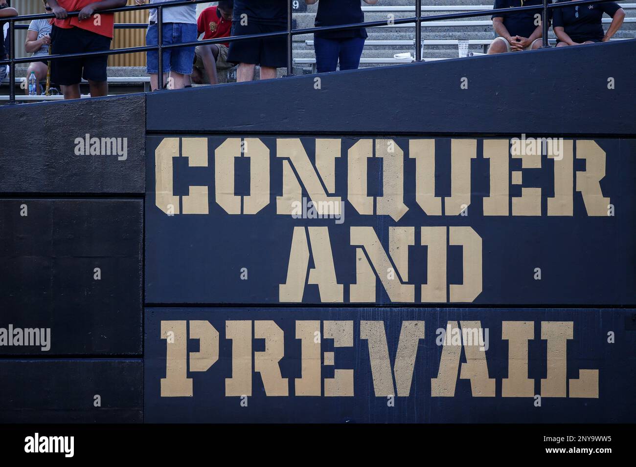 NASHVILLE, TN - SEPTEMBER 09: Vanderbilt Conquer and Prevail sign ...