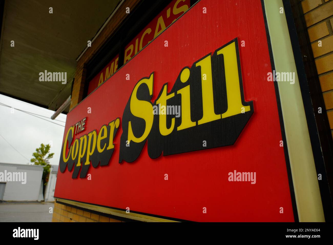 This Sept. 1, 2017 photo shows The Copper Still drivein liquor store