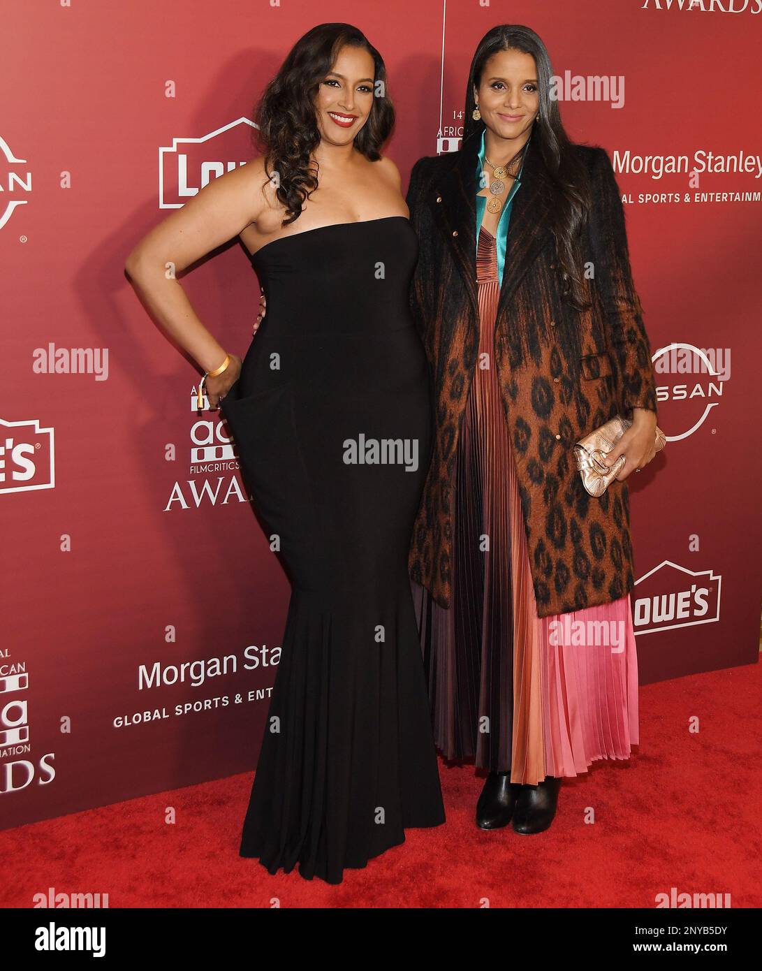 (L-R) Anika Poitier and Sydney Tamiia Poitier at the 14th Annual AAFCA