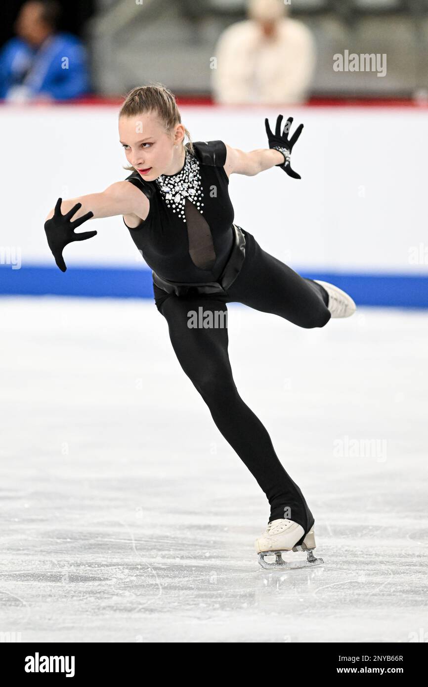 Nikola FOMCHENKOVA (LAT), during Junior Women Short Program, at the ISU