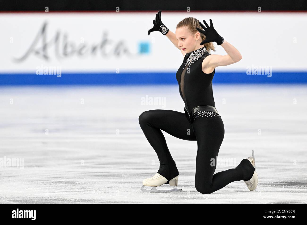 Nikola FOMCHENKOVA (LAT), during Junior Women Short Program, at the ISU World Junior Figure