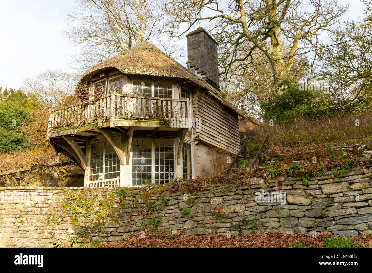 Play House building in garden, Dartington Hall estate gardens, south