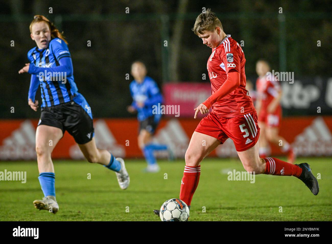 Liege, Belgium. 01st Mar, 2023. Aster Janssens (5) of Standard pictured