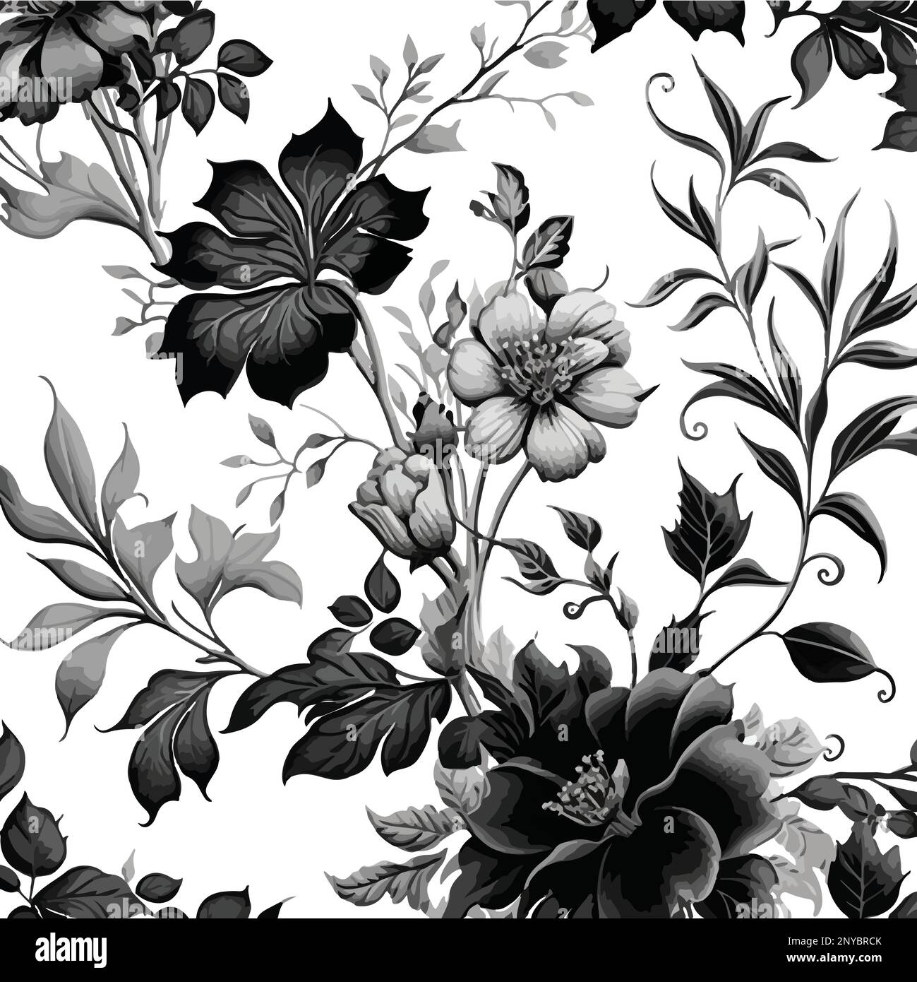 Art vector flower swirl illustration Stock Vector Images - Alamy