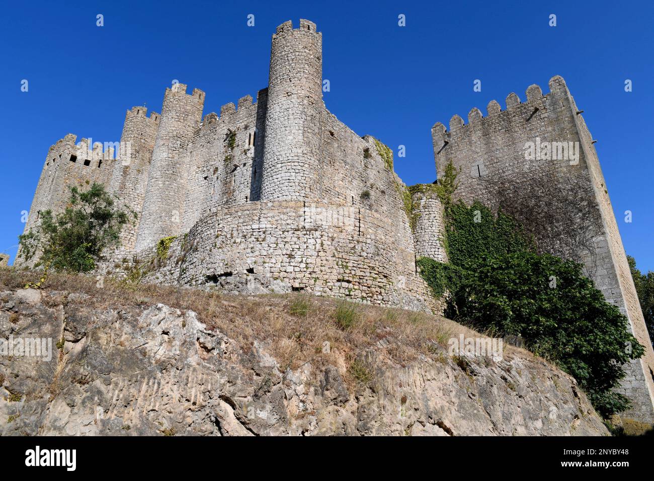 Obidos Castle (12th century). Estremadura, Leiria, Portugal. Stock Photo